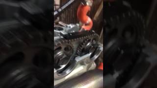 Broken original cam chain tensioner KTM 350 SXF 14 [upl. by Niltyak901]