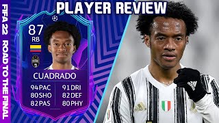 SPEED AND DEFENSE 💨 87 RTTF CUADRADO PLAYER REVIEW FIFA 22 ULTIMATE TEAM [upl. by Aramit]