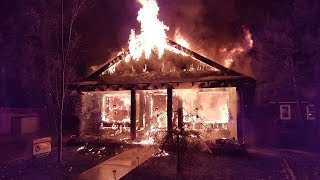 Raw House fire in Parker Cove [upl. by Ecnarepmet802]