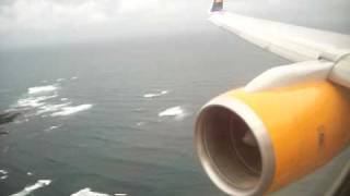 Boeing 757200W Icelandair Boston BOSKeflavik KEF FI630 landing [upl. by Adner]