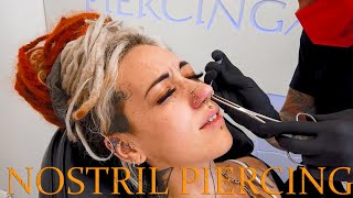 Nostril Piercing 9 amp 10 💉  Live beim Stechen dabei [upl. by Aitas1]