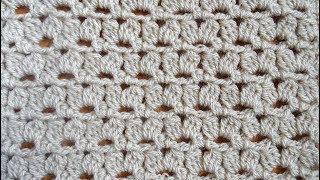 Learn The Beautiful V Cluster Crochet Stitch With This Easy Righthanded Tutorial [upl. by Markland]