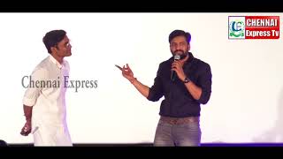 Santhanam funny speech Teasing Dhanush Sakka Podu Podu Raja Audio Launch  Chennai Express Tv [upl. by Barret]