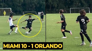 Thiago Messi scored beautiful goal with Inter Miami U13 against Orlando City in today game [upl. by Condon]