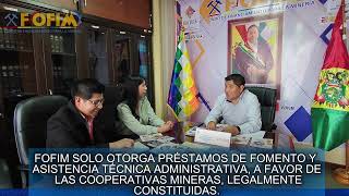 FOFIM y UMSA Impulsando el Desarrollo de las Cooperativas Mineras en Bolivia [upl. by Ellehcir]