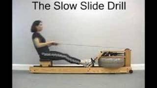 WaterRower Rowing Technique  Slow Slide Drill [upl. by Tri]