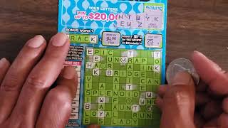 ticket 🎟 58 on tripling bonus crossword California lottery scratcher ticket 🎟 [upl. by Malloy]