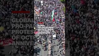 ProPalestinian rallies staged worldwide ahead of October 7 anniversary [upl. by Imray]