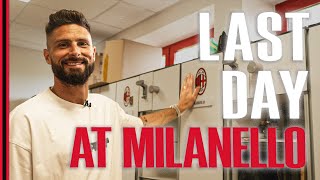 🏡 Olivier Girouds last day at Milanello behindthescenes [upl. by Mailliwnhoj183]