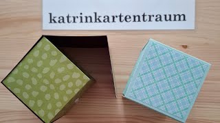 Würfelbox mit Klappdeckel Einfach Einzigartig Stampin Up®️ [upl. by Sutphin]