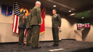 1st MSOB Marine awarded Silver Star [upl. by Artened385]