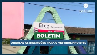 VESTIBULINHO ETEC ESTÃO ABERTAS AS INSCRIÇÕES [upl. by Anivlis629]