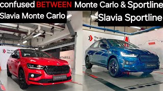 Skoda Slavia Monte Carlo amp Sportline Edition difference [upl. by Harolda]