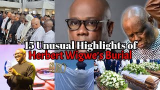 15 Unusual Highlights of Herbert Wigwes Burial [upl. by Cila]