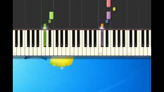 ABBA Angel Eyes Piano tutorial by Synthesia [upl. by Ynnor33]