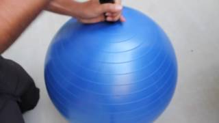 How To Inflate An Exercise Ball  URBNFit [upl. by Silber45]