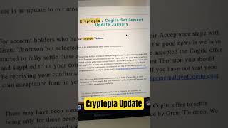 Cryptopia Fake Offer  Cryptopia Latest Update  Cogito Settlement shorts [upl. by Eirbua]