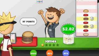 Lets Play Papas Burgeria45James Weird Burger [upl. by Alhak122]