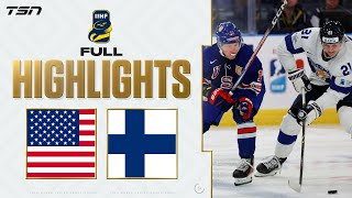 USA vs Finland FULL HIGHLIGHTS  2024 World Junior Championship SemiFinal [upl. by Albarran]