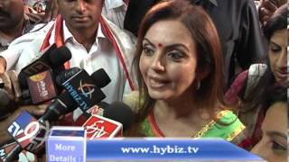 Nita Ambani at Balkampet Yellamma Talli temple Hyderabad [upl. by Yetsirhc]