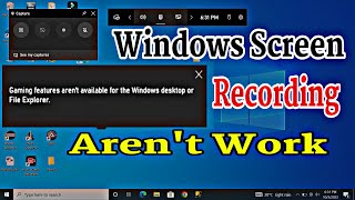 Windows Screen Recording Problem Gaming Feature Arent Available Error Problem Solve  Hindi [upl. by Fredrick]