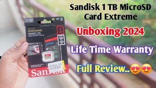 Sandisk 1 TB MicroSD Card Extreme Unboxing And Review 2024 Flipkart Sale [upl. by Odrawde191]