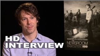 The Newsroom Season 2 John Gallagher Jr Interview  ScreenSlam [upl. by Emersen]