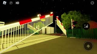 night mode Crockford lane level crossing CumbriaRoblox [upl. by Assenav]