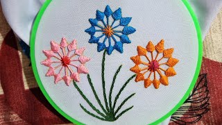 Gorgeous Flower Embroidery  Embroidery Design  flower [upl. by Yursa]