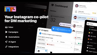 Inrō Instagram Marketing Automation  June 2024 Demo [upl. by Iohk]
