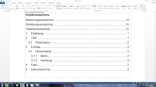 Word automatisches Inhaltsverzeichnis und Seitenzahlen erstellen  Komplettkurs Tutorial [upl. by Niac]
