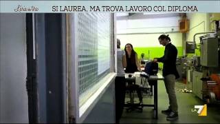 Si laurea ma trova lavoro col diploma [upl. by Enihpad]