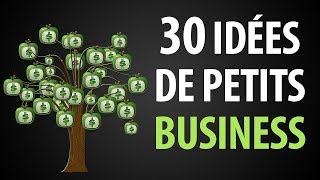 30 Idées de Petits Business Rentables avec Peu dInvestissement [upl. by Thacker436]