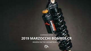 2019 Marzocchi Bomber CR Coil Shock in Action [upl. by Terencio762]