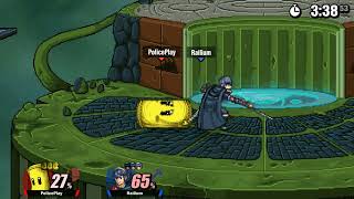 SSF2  Rail marth vs PolicePlayz sandbag [upl. by Faye]