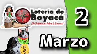 Resultado LOTERIA DE BOYACA Sabado 2 de Marzo de 2024 [upl. by Inaffyt]