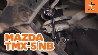 Hoe een stabilisatorstang achteraan op een MAZDA MX5 vervangen HANDLEIDING  AUTODOC [upl. by Murdock965]