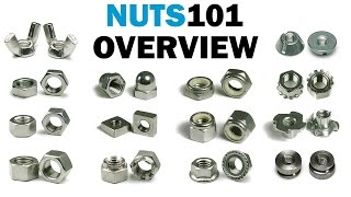 Nuts 101 Overview  The Types of Fastener Nuts  Fasteners 101 [upl. by Leoine]