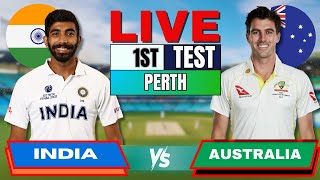 IND vs AUS Test India vs Australia 1st Test Day 3  Live Score amp Commentary  IND vs AUS session 3 [upl. by Amiarom648]