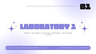 LAB REPORT 1 AGR514  ASEPTIC TECHNIQUE DILUTION STREAKING AND SPREAD PLATES [upl. by Lalitta]