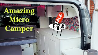 Worlds Smallest Camper Van  Micro Camper Tour FIAT FIORINO CAMPER For Sale [upl. by Sirret919]