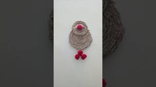 wall hanging made by pepper artandcraft wallhanging shortvideo art like handmade share easy [upl. by Ahsienat370]