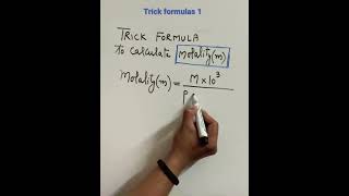 Trick to solve numericals based upon molality and density  molality [upl. by Leverett]