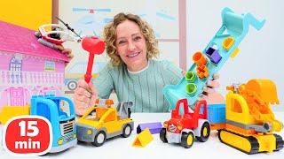 Nicoles Spielzeug Kindergarten  Nicole und Spielzeugautos für Kinder  3 Folgen am Stück [upl. by Krever]