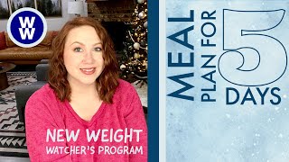 5 Day Meal Plan for the NEW WEIGHT WATCHERS POINTS PLAN [upl. by Retsev389]