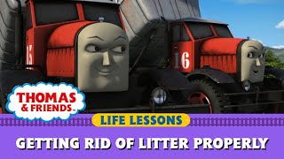 Getting Rid of Litter Properly  US HD  Life Lessons  Segments  Thomas amp Friends™ [upl. by Keri]