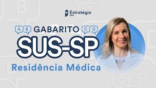 Gabarito SUSSP 2023  Correção de Prova de Residência Médica ao vivo [upl. by Wagoner368]