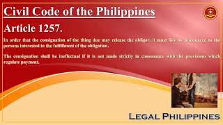 Civil Code of the Philippines Article 1257 [upl. by Regina]