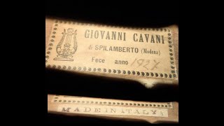 Giovanni Cavani  Luthier from Spilamberto Moderna Father of Vincenzo Cavani [upl. by Euqinad]