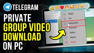 How to Download Telegram Private Group Video on PC Updated 2024 [upl. by Ilene]